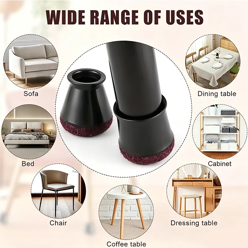 20pcs Anti-Scratch Floor Protector, Felt Furniture Leg Pads Can Prevent Scratches on The Floor And Reduce Noise, Easy to Install