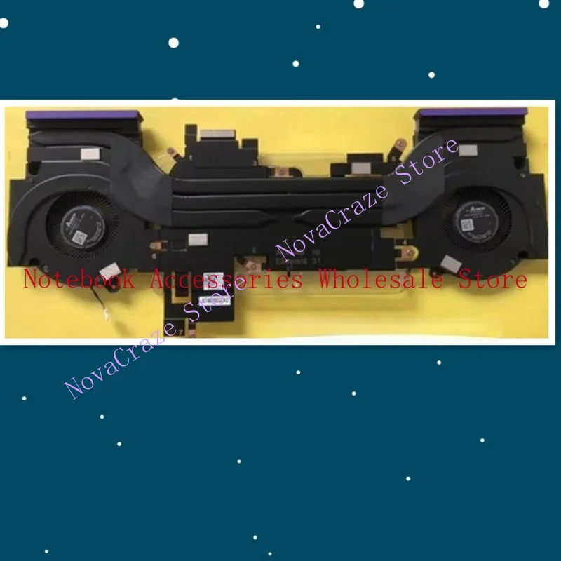 

DFWGV 0DFWGV New Thermal Module CPU GPU Fan Heatsink X6 For G16 7630 Laptop.