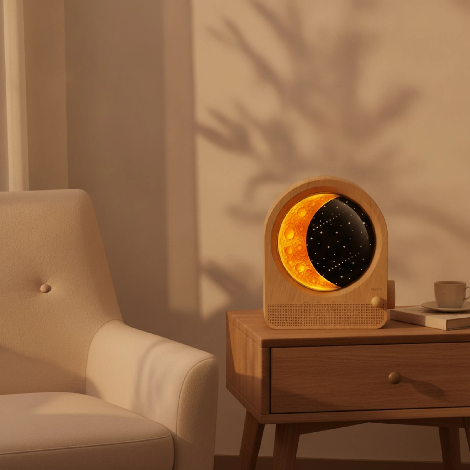Led Moon Lamp - 달빛 램프가 있는 디지털 나무 무늬