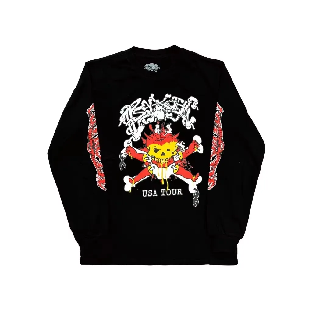 High New 2025 Men eu tour merch Destroy Lonely nostlist T Shirts T-Shirt Hip Hop Skateboard Street Cotton T-Shirts Tee Top #E89