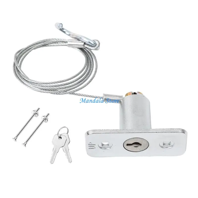 U2JC Power Outage Emergency Garage Lock Stainless Steel Release With Wire Rope