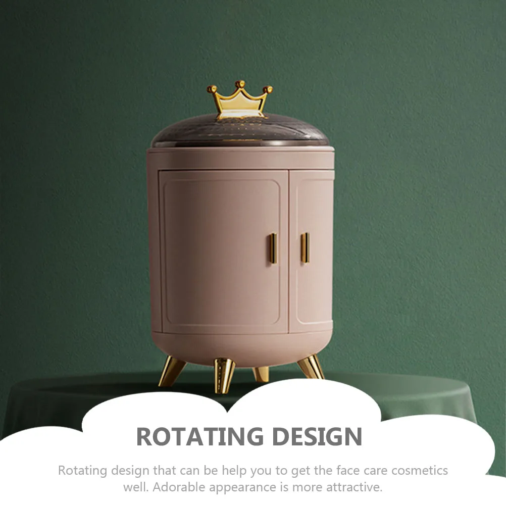 

Rotating Jewelry Box Storage Accessory Desktop Decor Decorative Earring Container Decoration