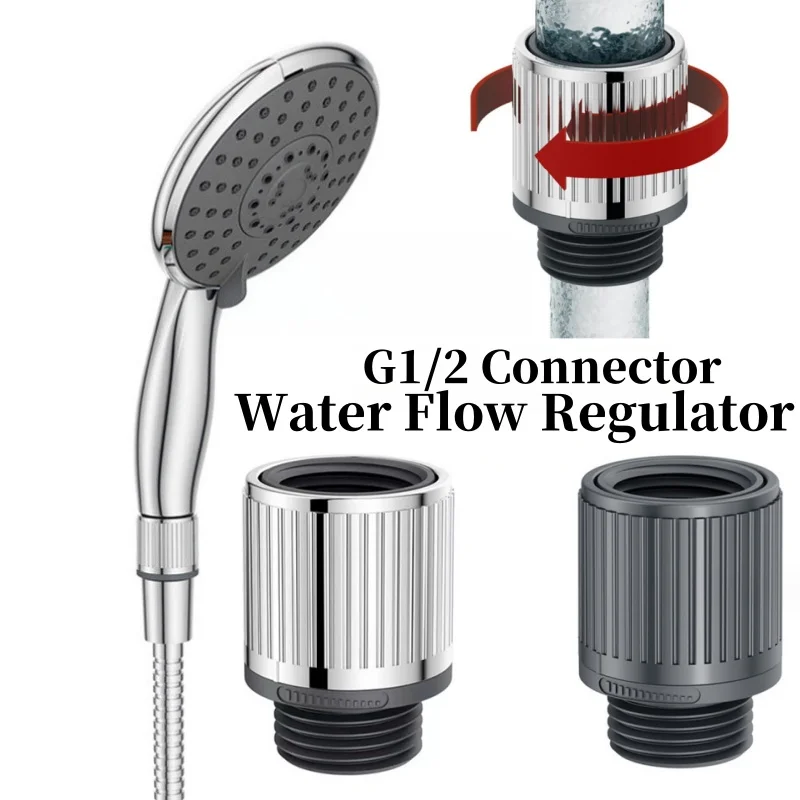 Water Flow Regulator Sprayer Shut-Off Switch ABS Water Stop Valve Shower Head Arm Diverter for Bathroom Accessories
