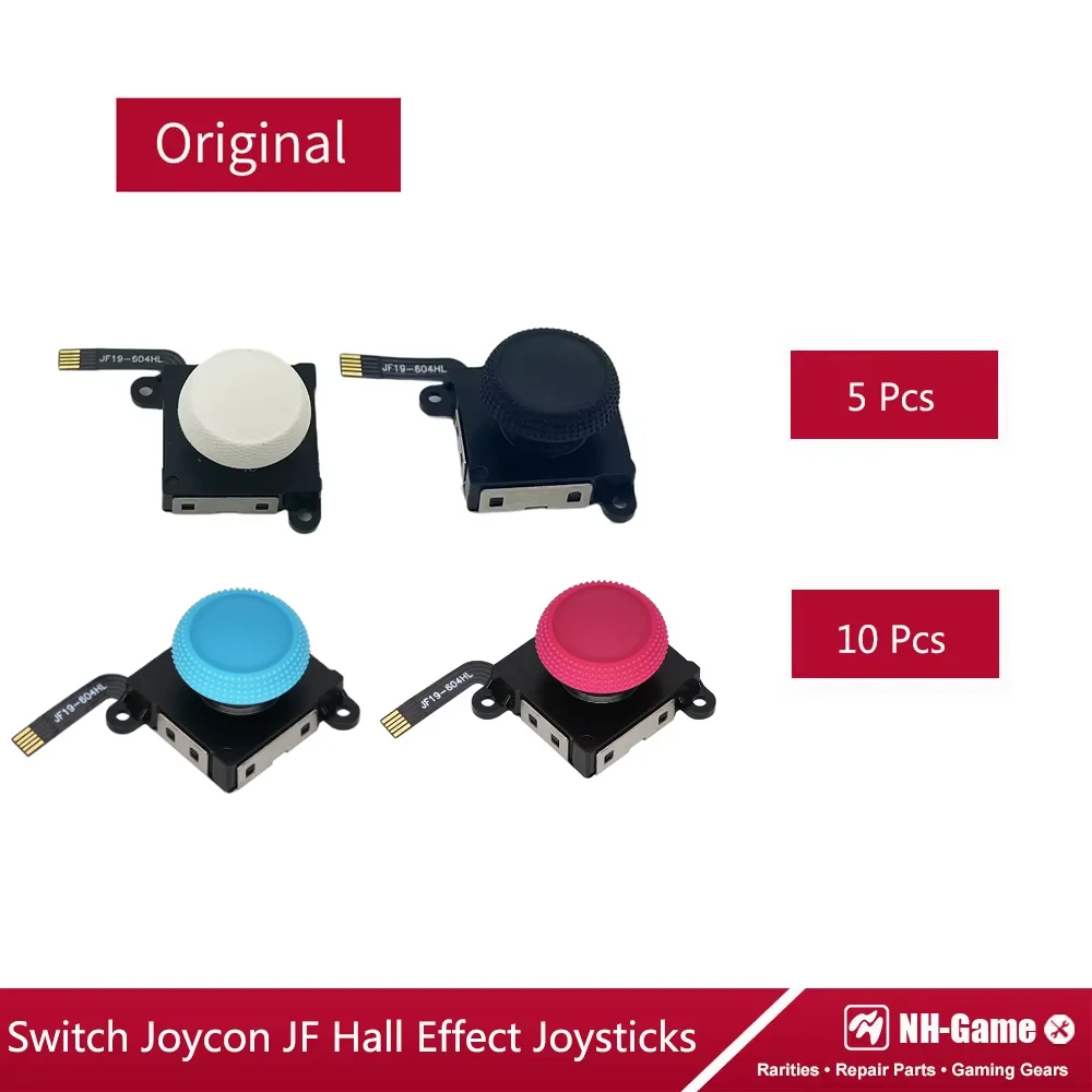 5/10pcs JF Joystick Hall Effect Sensing For Switch Joy con control Replacement Stick For Nintendo Switch OLED/Lite Joypad