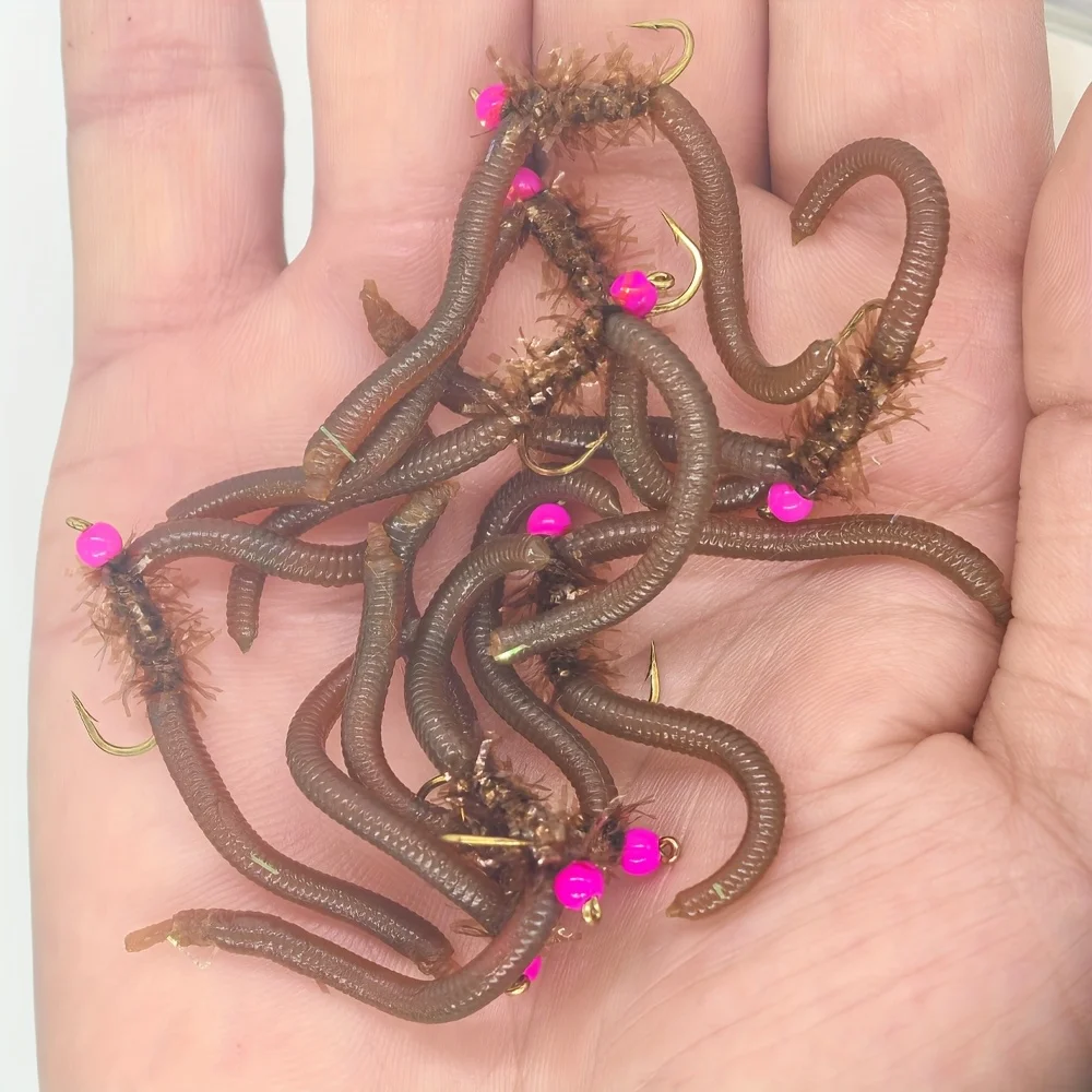 9-teiliges Set UV- und Leuchtperlenköder San Juan Fly Weichköder für Forellen-, Barsch- und Karpfenangeln im Süßwasser – Detail 8