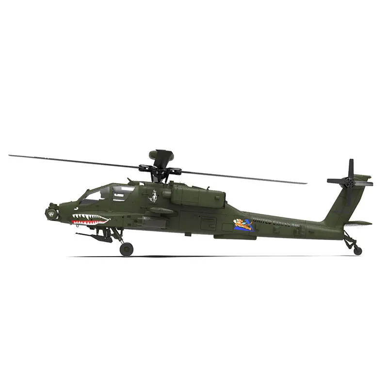 F11 1/32 AH-64D RC Hélicoptère 2.4G 6 Canaux Moteur Brushless 3D Stunt Télécommande Simulation Avion Modèle Jouet