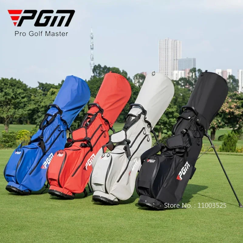 PGM Lightweight Golf Rack Bags Waterproof Portable Bracket Bags Magnetic Pocket Rack Pack with Shoulder Strap Can Hold 14 Clubs