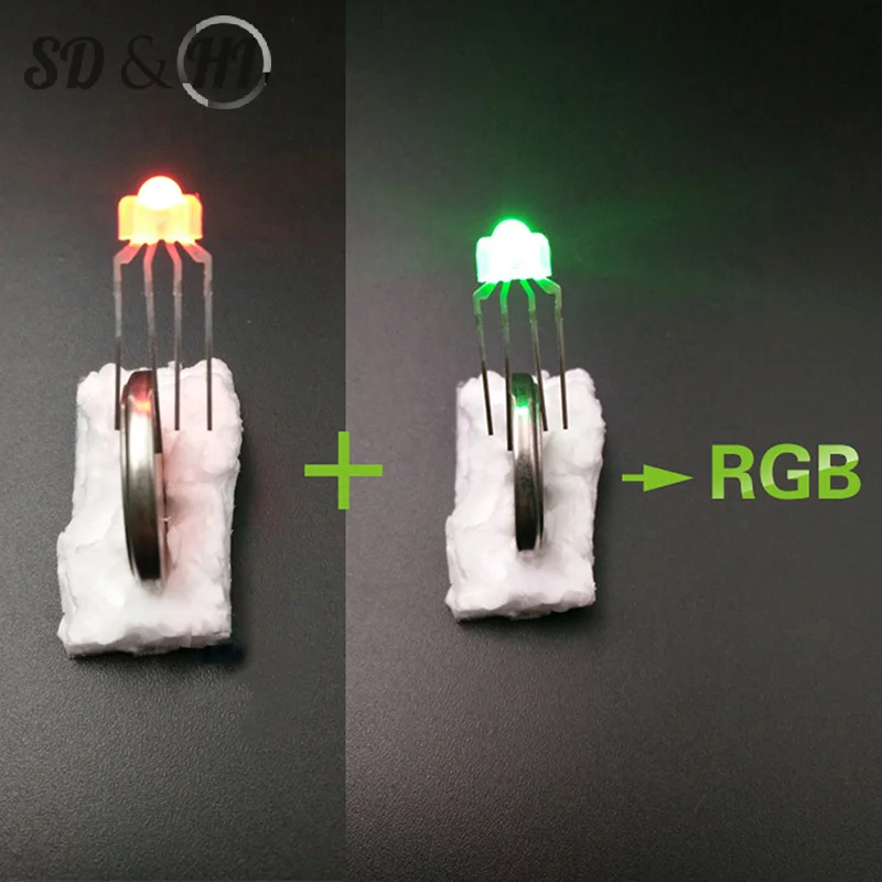 10pcs Mechanical keyboard light RGB LED 4pin RBG lamp full-color for kailh OTM Gateron Greetech switch keycool Razer keyboard