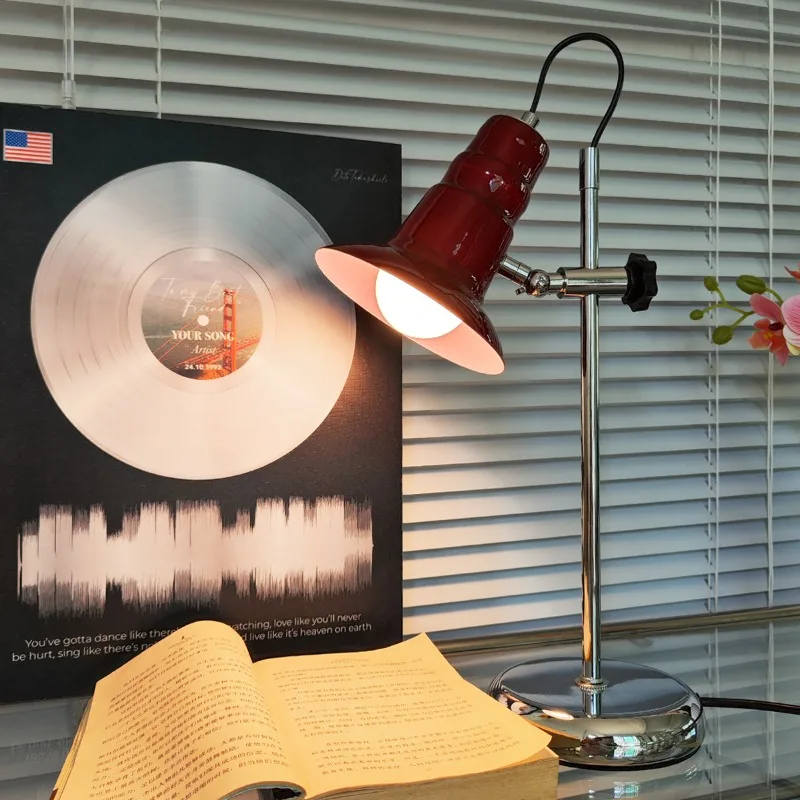 Swiss Adjustable Iron Floor Lamp Eye Protection Reading Night Table Lights Vintage Bedsides Study Office Illumination Luminiares