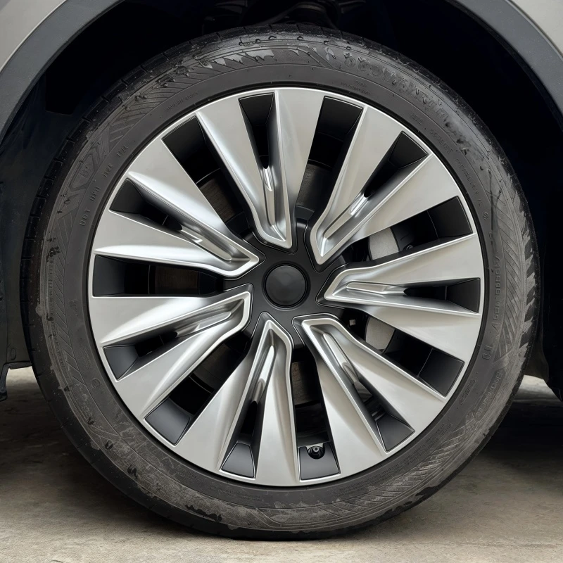 19 Inch Wheel Caps 4PCS Wheel Cover Performance Replacement Wheel Hub Cap Full Rim Cover Accessories For Tesla Model Y 2018-2024