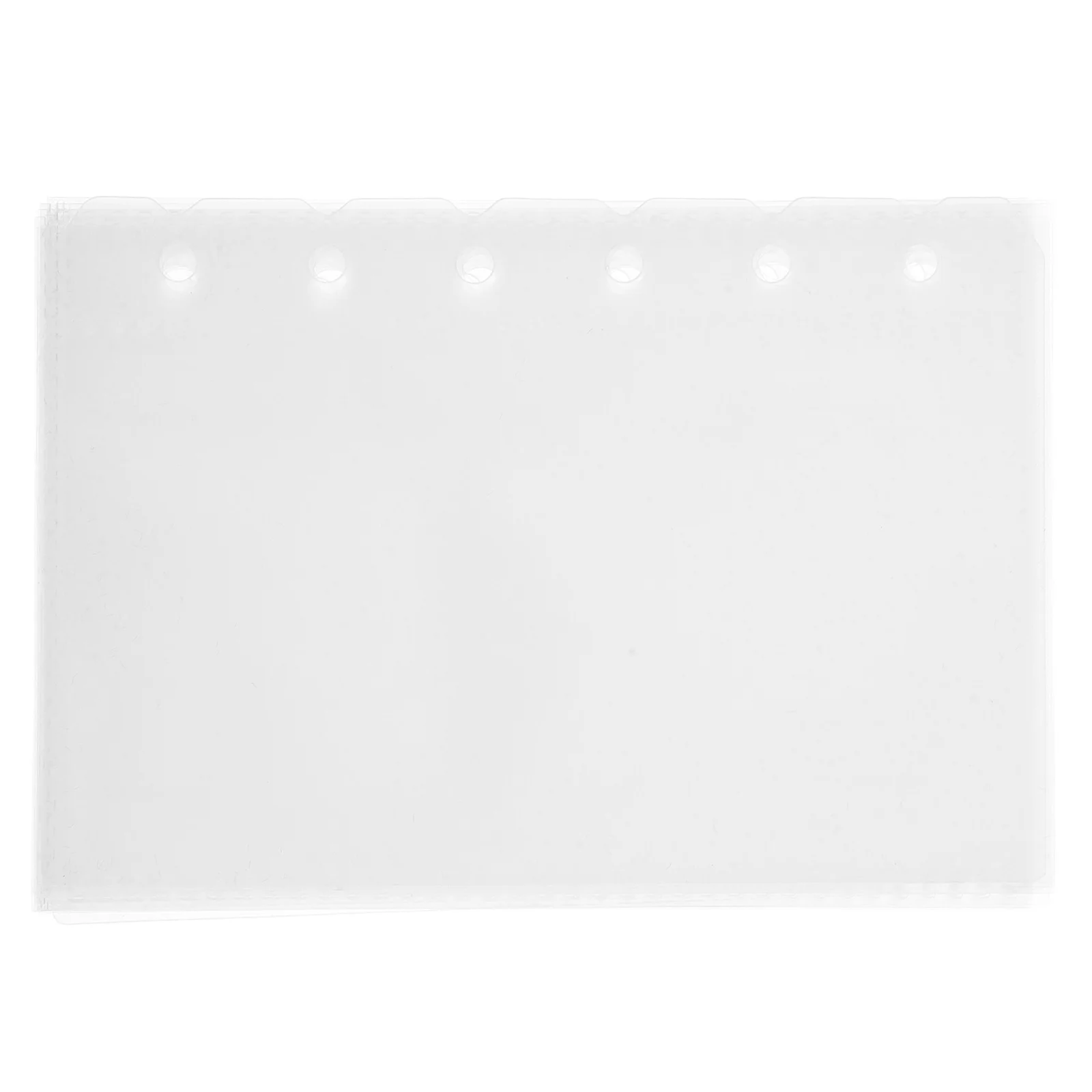 52Pcs Scrapbook Refill Pages 14x12.5cm Clear Page Protectors Dual Dividers PVC Photo Album Inserts Organizer Binder