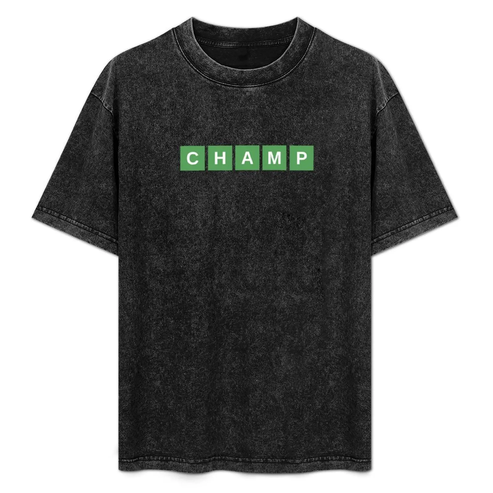 

Wordle Champ T-Shirt Sports Casual Short Sleeve Cotton Tee