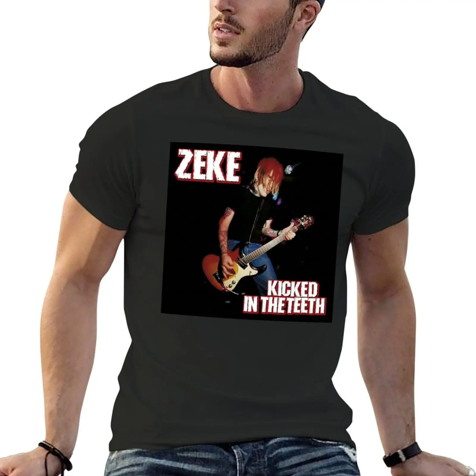 

Zeke - Kicked in the Teeth album 1998 T-Shirt tees korean fashion street wear shirts men graphic