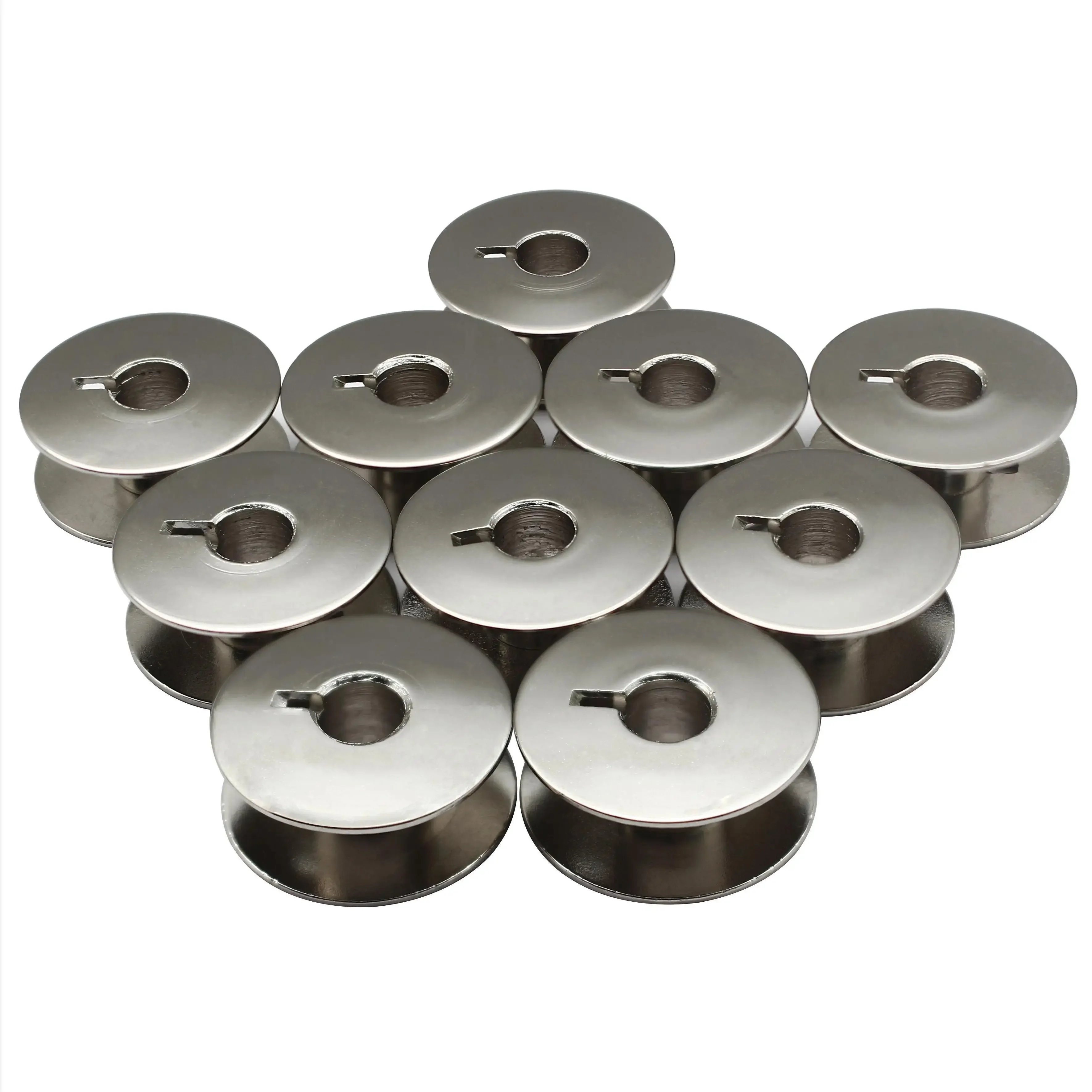 30-50pcs Sewing Machine Spool Accessories L Metal Bobbins (55623S) for Brother Bernina Janome Juki (SA159) (H12413002) Parts