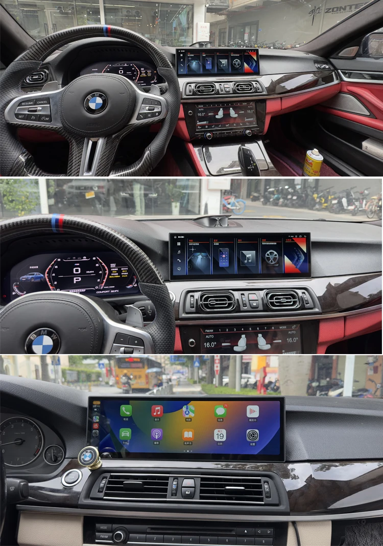 New Arrival 14.9 Inch 2560*720 Full Touch Screen Android 8 Core Carplay Car Radio For BMW 5 Series F10 F11 CIC NBT WIFI