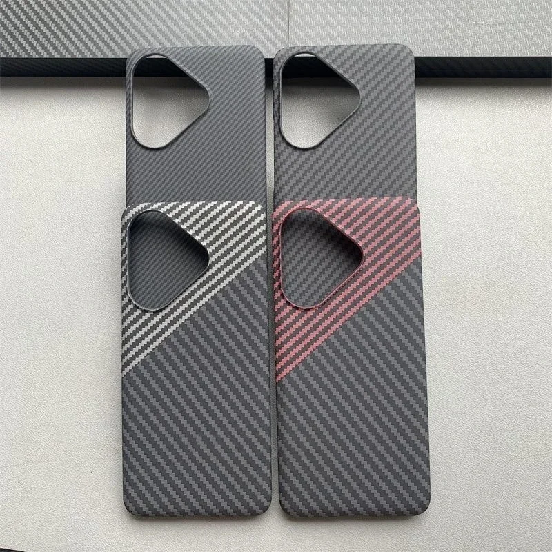 Case For Realme GT 6 6T GT Neo 6 SE 5G Matte Hard Carbon Fiber Texture Pattern Ultra Thin Cover Shell Bumper