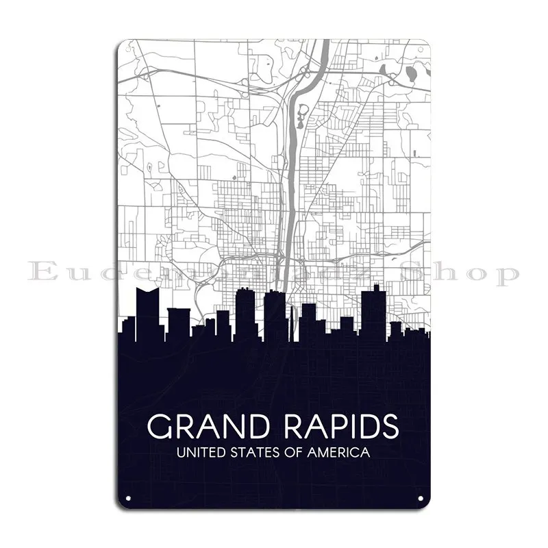 Grand Rapids Usa Metal Plaque Poster Funny Customize Club Bar Printed Cinema Tin Sign Poster