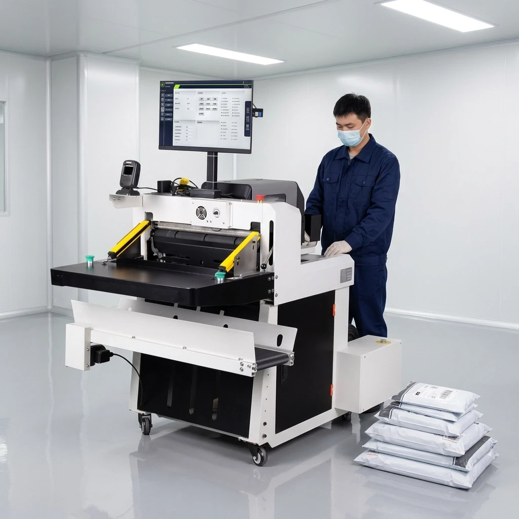 High-efficiency automatic express packaging machine, polyethylene bag sealing machine, express packaging machine
