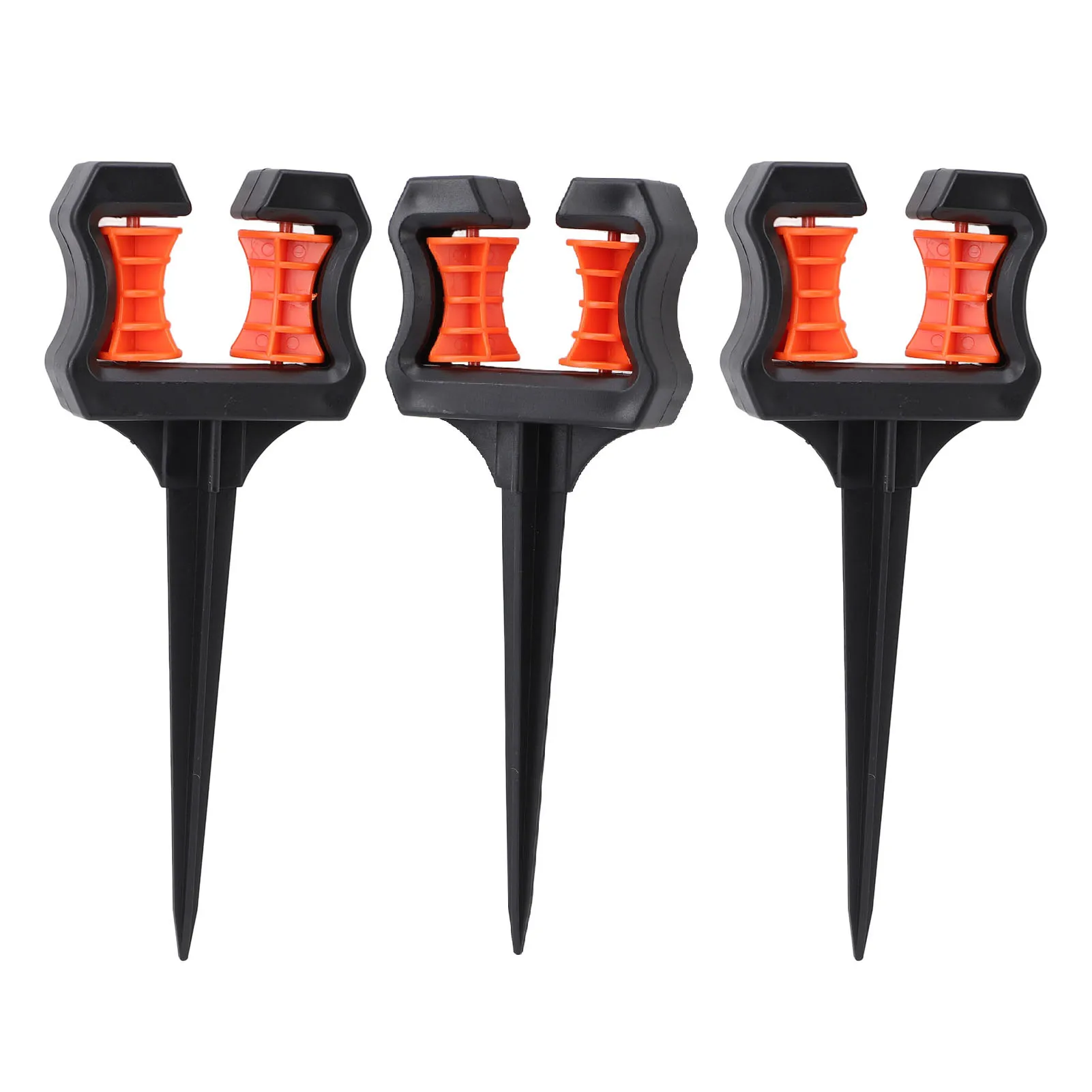 3Pcs Garden Hose Guide Spike 10.24in ABS Water Pipe Positioning Holder Roller for Outdoor Garden Lawns Landscape Watering