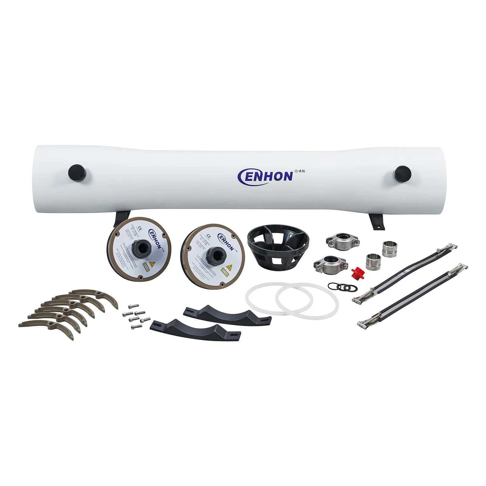 Afbeelding 7: Zijdelingse aansluiting FRP 8040 300psi RO omgekeerde osmose membraanbehuizing
