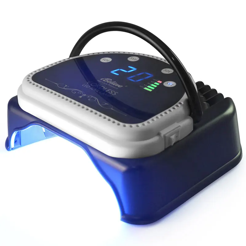 64W Fast เครื่องเป่าเล็บไร้สายไร้สาย LED Light Curing Lamp สําหรับเจล Polish Professional Salon