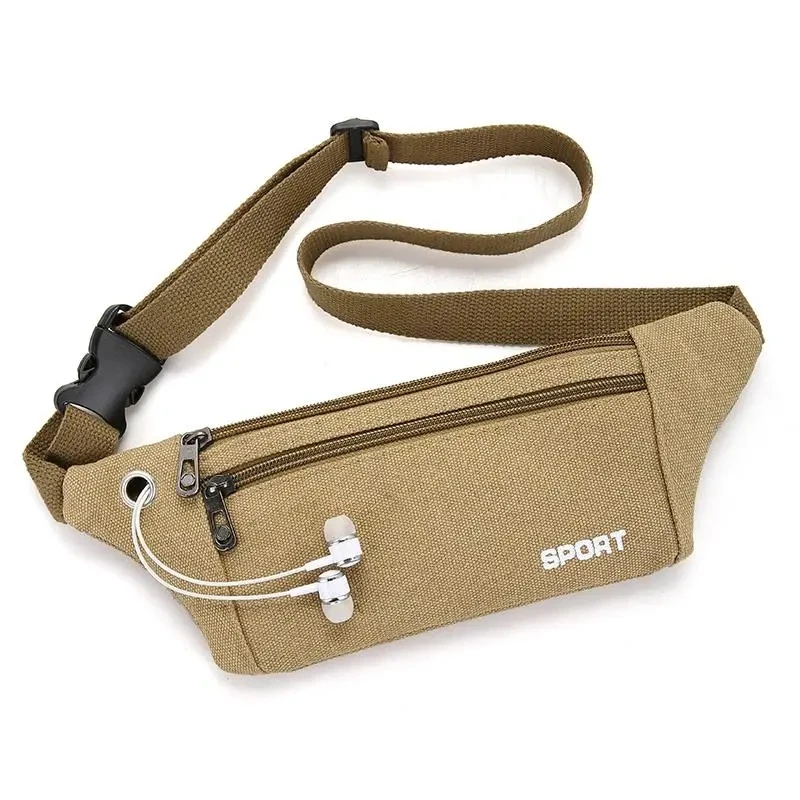 Thickened canvas Waist Bags Belt Bag Chest Phone Pouch Bum Bag Casual Crossbody Wallet Belt Shoulder Travel Sport Purse Pocket