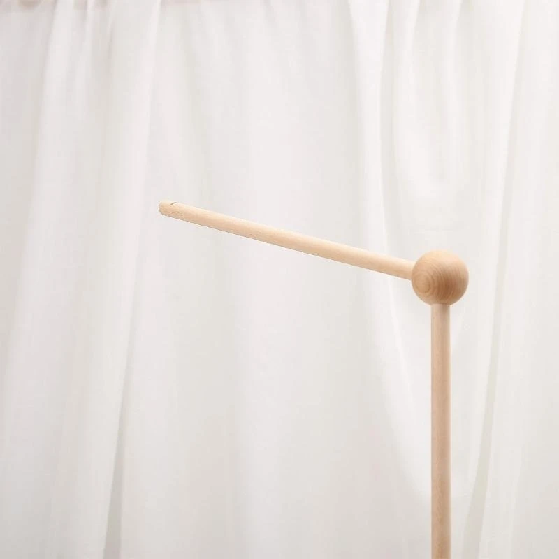 Berço móvel brinquedo pendurado suporte braço infantil brinquedo musical girar cabide berço decorações 15ub