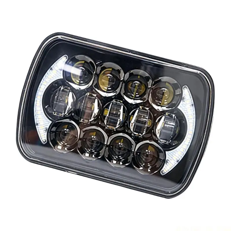 J0MA 13 Beads 7inch LED Headlamp Water Resistant Aluminum Housing For Off Road Use