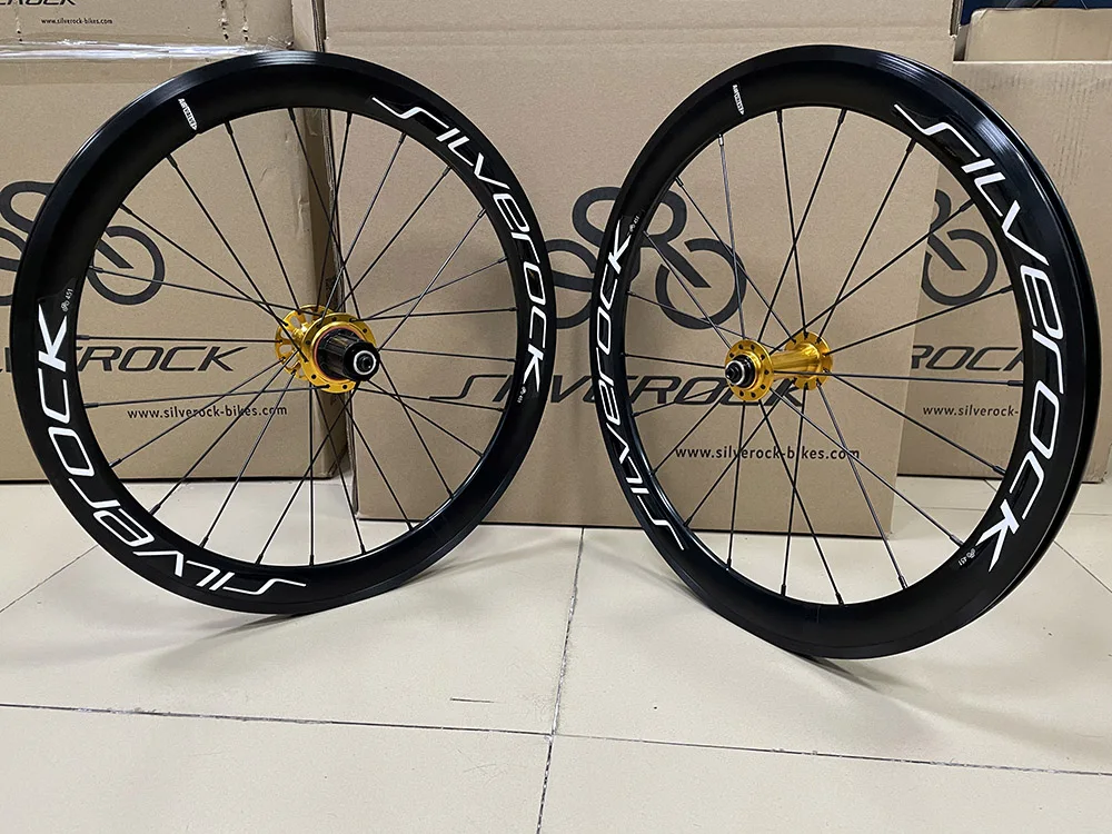 451 カーボン フロントホイール ディスクSILVEROCK シルバロック トリスポーク カーボンディスクブレーキホイール 20