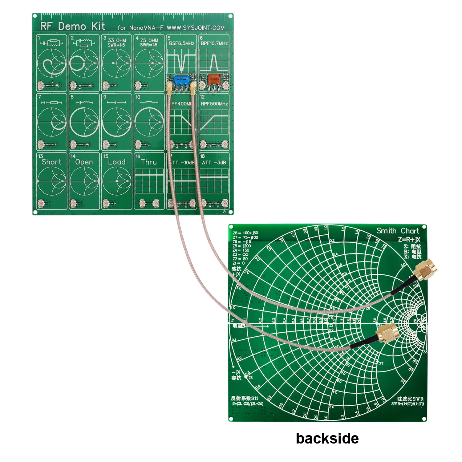 NanoVNA Filter Attenuator VNA Breadboard Network Analyzer Universal Tool RF Test Board Tester Demo Kit Module