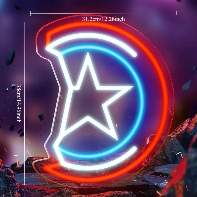 Marvel Avengers Superhero Neon Light for Home Bar Bedroom Game Room Wall Decor LED Sign Iron Man Spiderman Captain America Gift - view 4