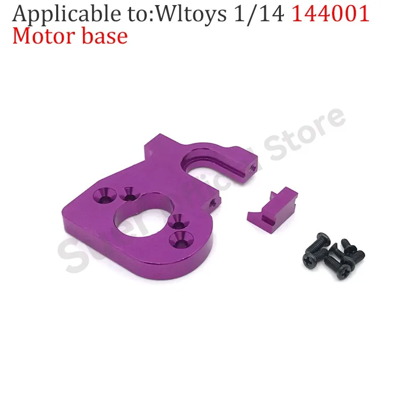 Wtoys 144001 RC Car Upgrade with Metal-aluminum Parts, Bumper, Rear Wing, Chassis Guard Transmission Shaft, Differential Gearbox