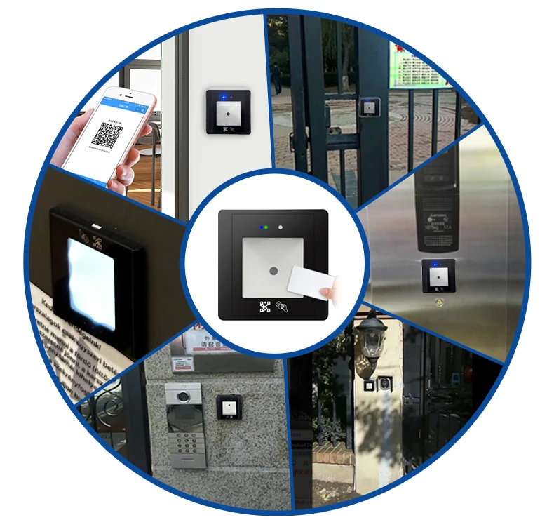 

929HOT RD002 640*480 86 BOX 1D QR IC Сканер Wiegand RS232 USB RS485 RJ45 Устройство контроля доступа для строительства, дома, офиса Secur