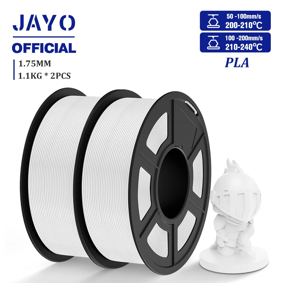 JAYO PLA/PETG/ZIJDE/TPU/ABS 3D Printer Filament 1.75mm 2 Rollen 3D Afdrukken materialen voor 3D Printer Gratis Verzending