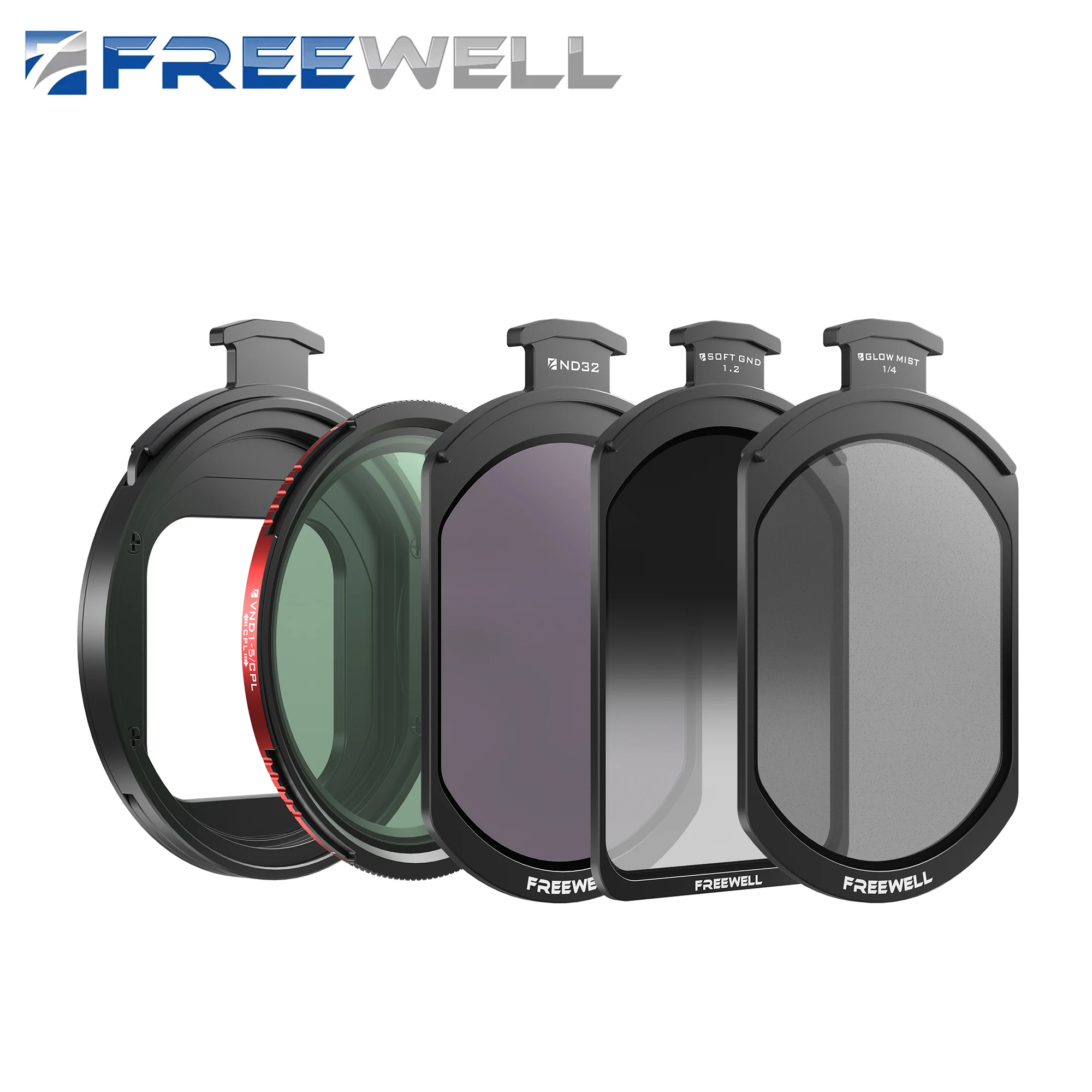 Freewell Hybrid Magnetic Filter Variable ND/CPL ＆ ND32,Soft Gradient 1.2,Black Glow Mist Compatible Freewell iPhone Case & Cage
