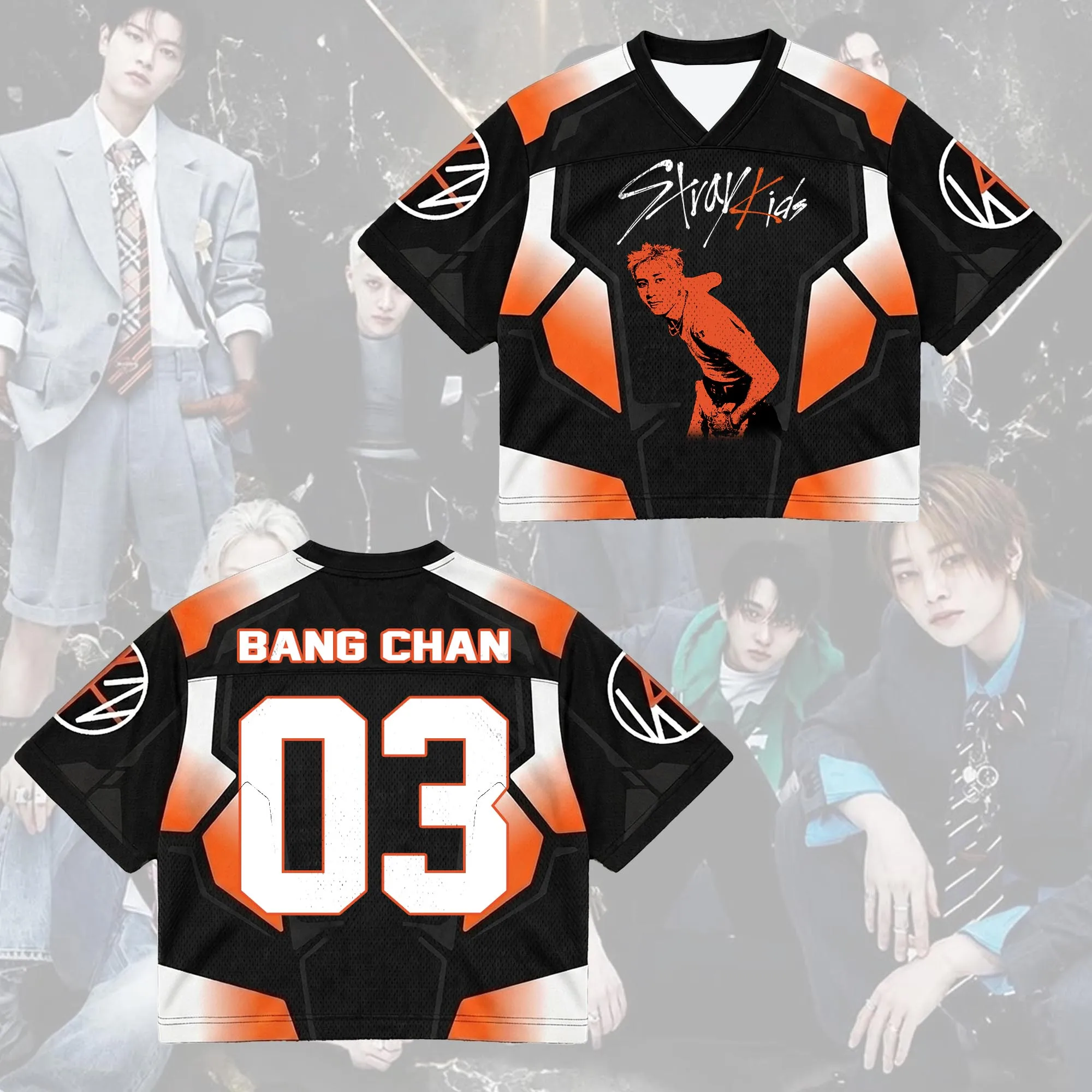 2026 Stray Kids Face This & That Album 3D-gedrucktes Jersey Herren Sommer Outdoor T-Shirt Atmungsaktive Schnelltrocknende Streetwear-Kleidung – Detail 2
