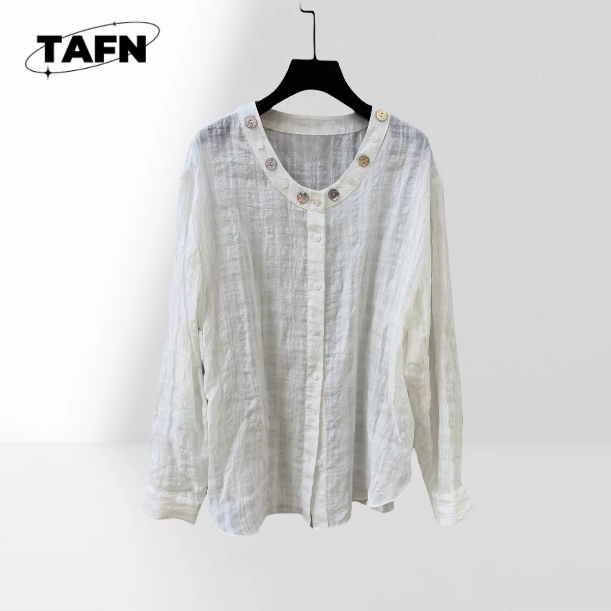 

Ladies Office Blouse Solid Color V-Neck Shirt Women's High-Low Shirt Loose Cotton Linen Blouse Layered Office Blouse TopAH0132