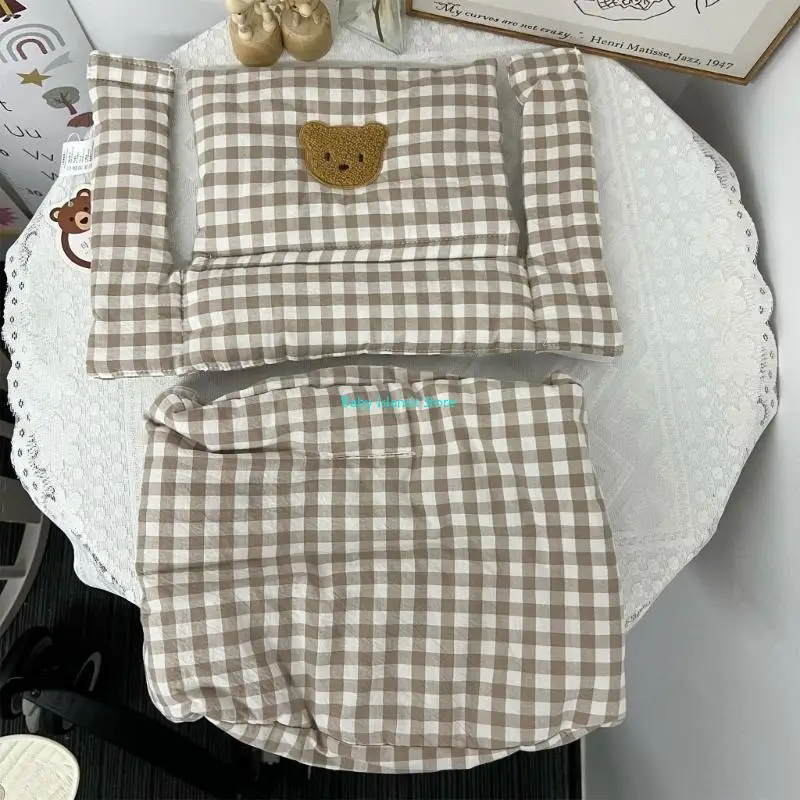 K92D تصميم لطيف وسادة كرسي مرتفع للأطفال غطاء مقعد مرتفع وسادة وسادة خفيفة الوزن للأطفال الصغار بنين بنات متينة #4