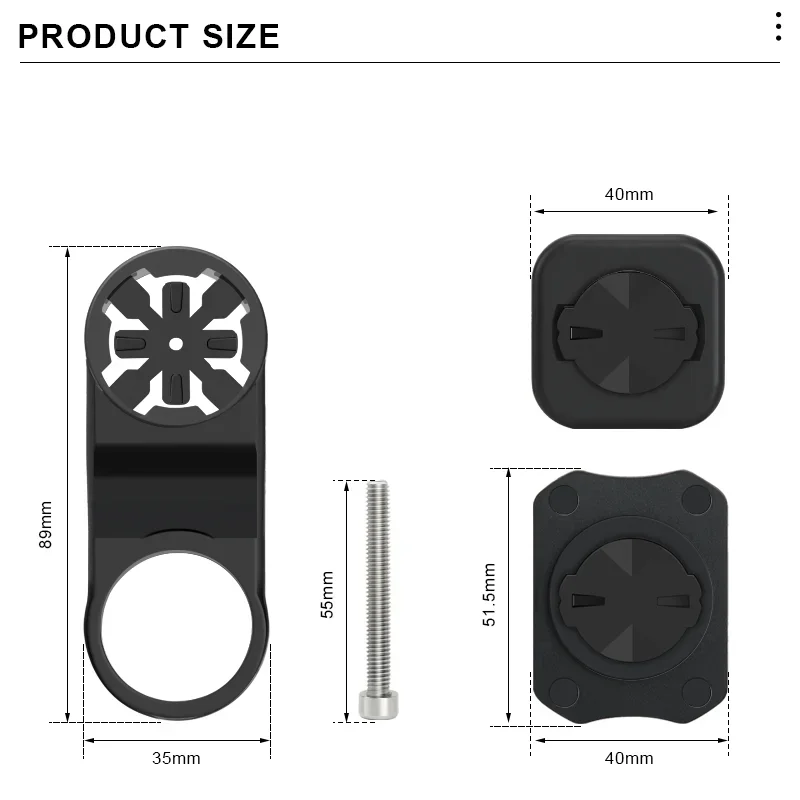자전거 폰 홀더 자전거 핸들바 뒤쪽 버클 홀더 3M 어댑터 강력 접착 지지대 사이클링 가민 컴퓨터 마운트