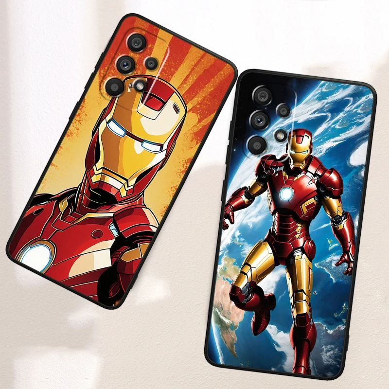 Marvel Iron Man Thanos For Samsung Note 20 10 Ultra Plus A31 A14 A12 A70 A34 A25 A04 A05 A15 A24 5G Black Soft Phone Case