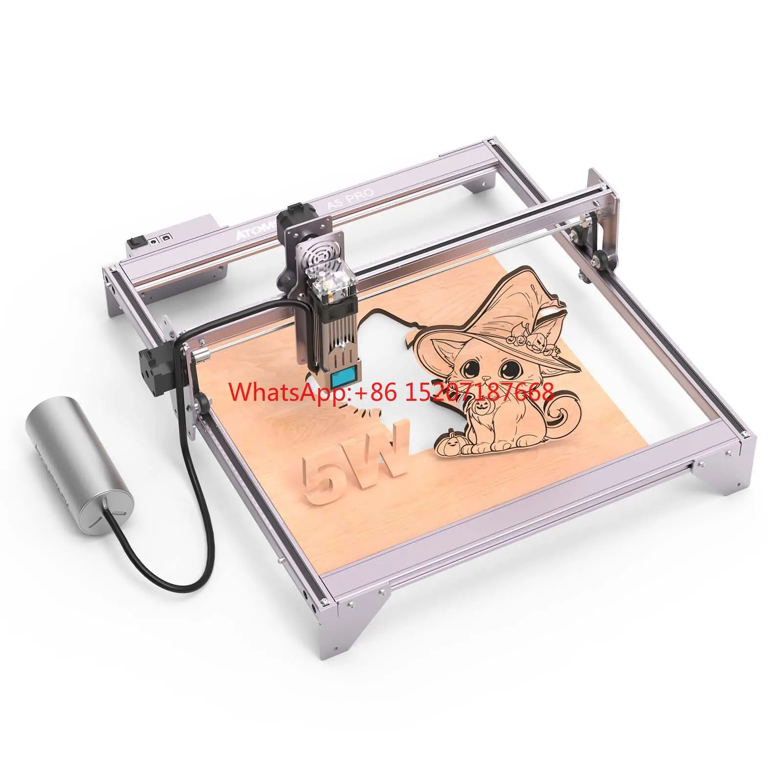 

A5 Pro 5.5W Engraving Machine CNC Cutter 410x400mm With F30 Air Assist 30 L/min Eye Protection Fixed Focus