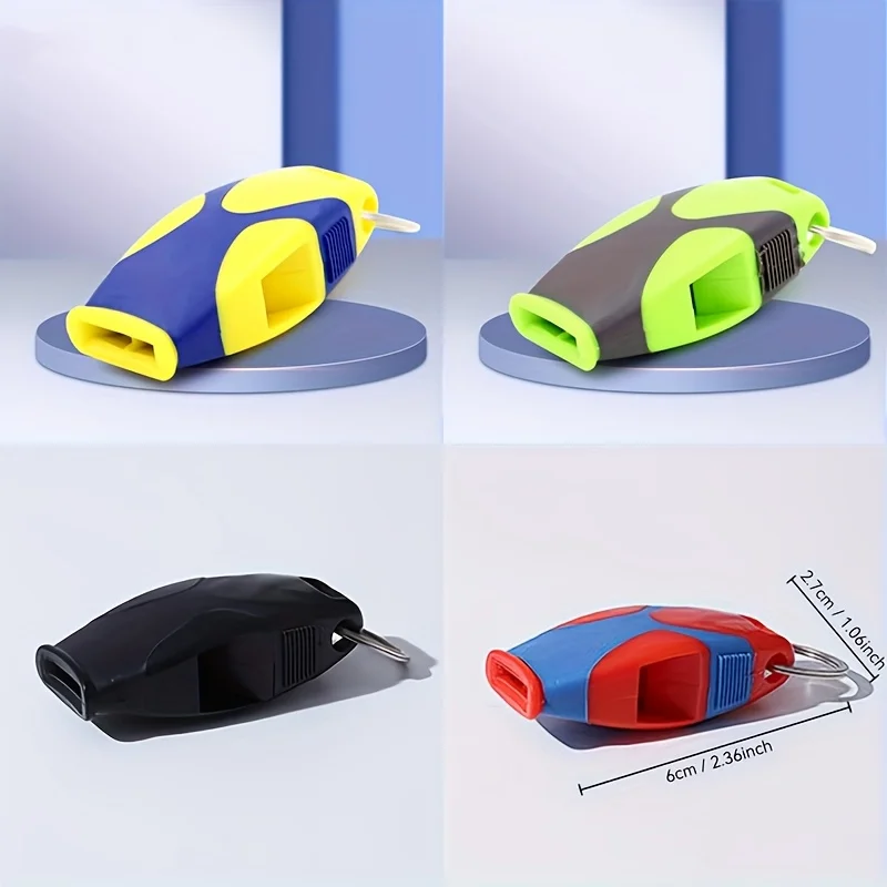 Campanello di sicurezza per fischio da esterno trasparente e forte, fischio con suono grande per campeggio, escursionismo, sport, emergenza, sopravvivenza, sicurezza