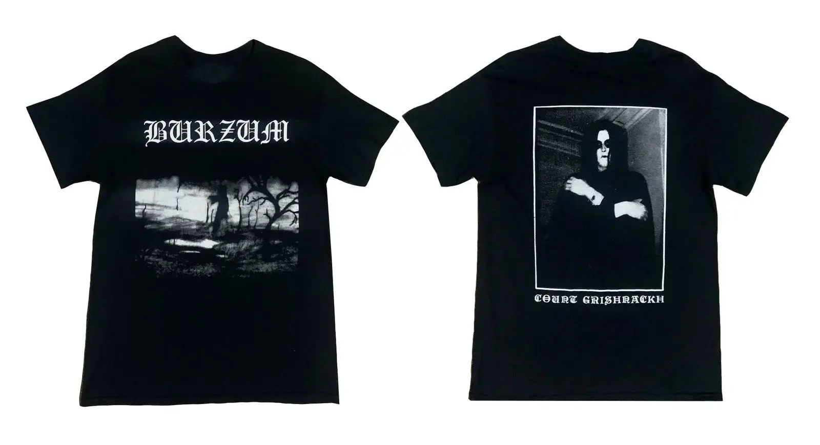 1Burzum Aske Count Grishnackh Album T-shirt Printed Gothic Retro Cotton T-shirt Casual Round-neck Streetwear Sport Top Unisex
