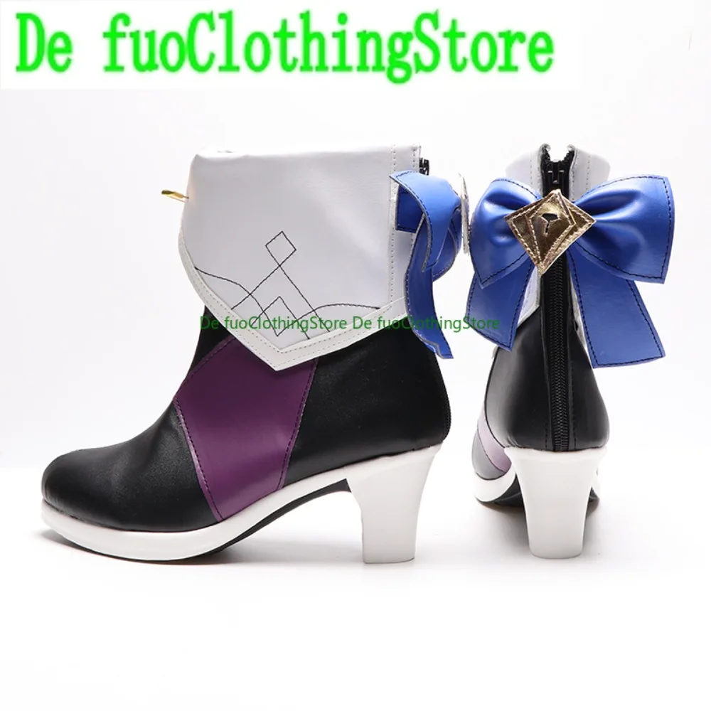 รองเท้าคอสเพลย์เฮอร์ต้าจากอนิเมะเกม Honkai Star Rail ของ DefuoClothing รองเท้าบูทตัวละครอนิเมะ เกมอนิเมะ ชุดฮาโลวีน อุปกรณ์ประกอบฉากงานปาร์ตี้