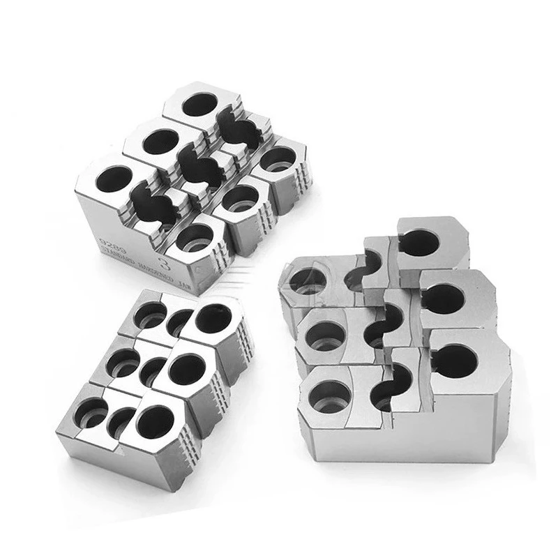 For6 inch hydraulic jaw 10 inch hydraulic chuck hard jaw trimmer t-shaped block forming ring