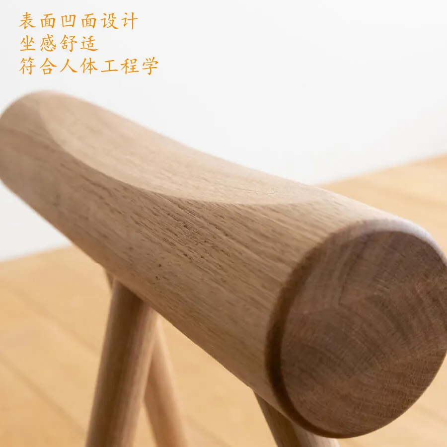 Solid wood shoe changing stool, home doorstep stool, creative and personalized oak stool