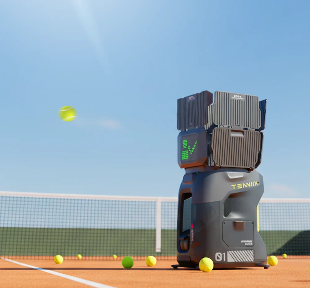 

Portable Tenniix Tennis Ball Machine AI Coach Voice-Control Training Tennis Ball Launch Training Shooting Machine
