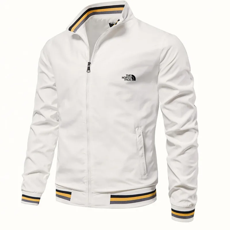Men\'s Casual Zipper Jacket, Outdoor Sports Jacket, Men\'s Windbreaker, Waterproof Bomber, Autumn and Winter
