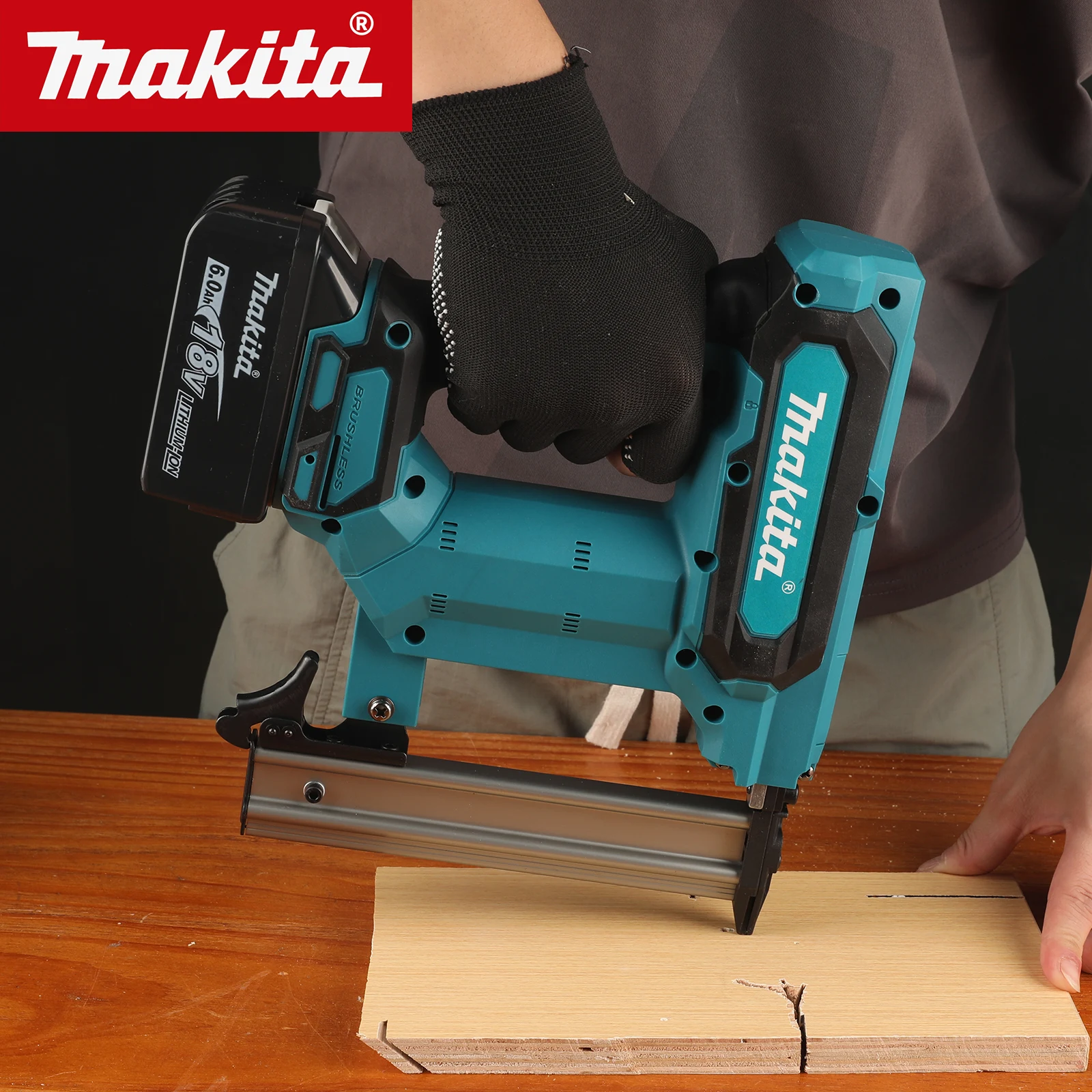 

Makita's New Nail Gun F30, Brushless Power Tool, Ergonomic Grip, Electric Pneumatic Gun, Woodworking Tool (without Battery)