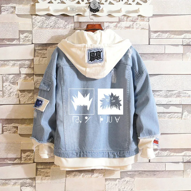 Disfraz de Anime Hisoka HUNTER×HUNTER, chaqueta vaquera Gon Freecss Coaplay, abrigos Killua Zoldyck, suéter con capucha Kurapika